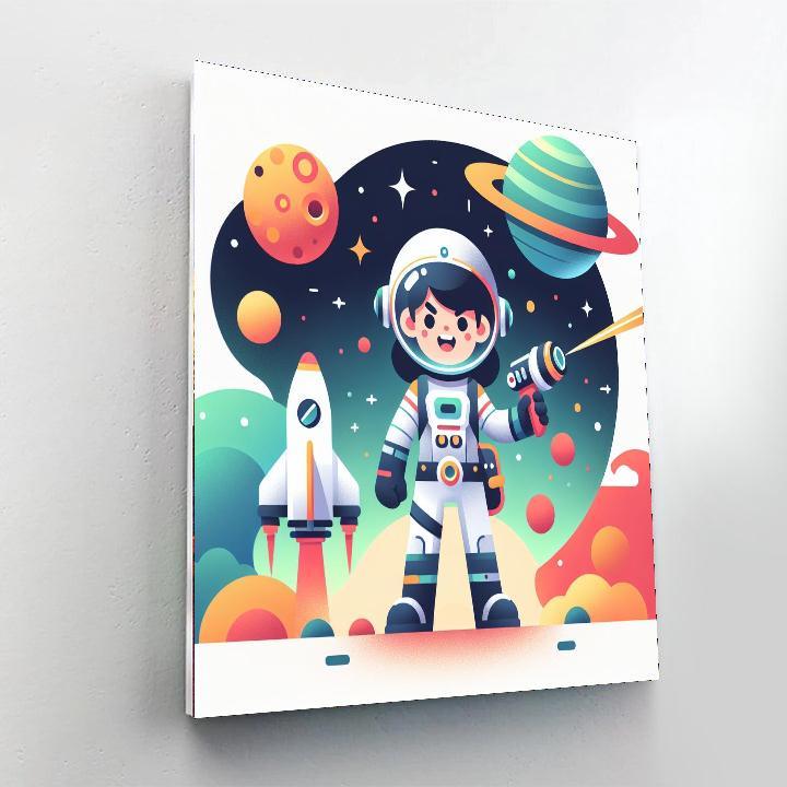 Space Ranger Adventure DIY Paint By Numbers