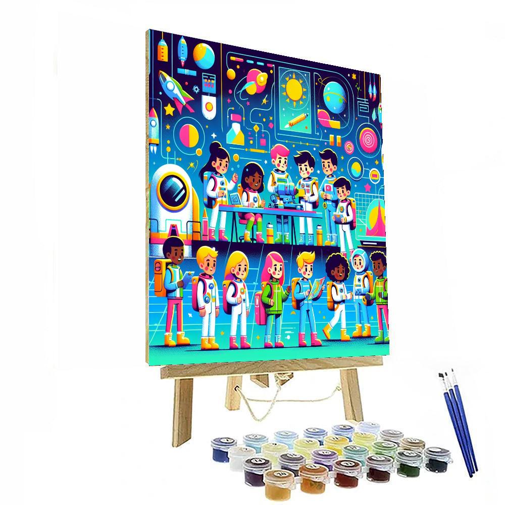 Space Mission Hq Numbered Painting Kits