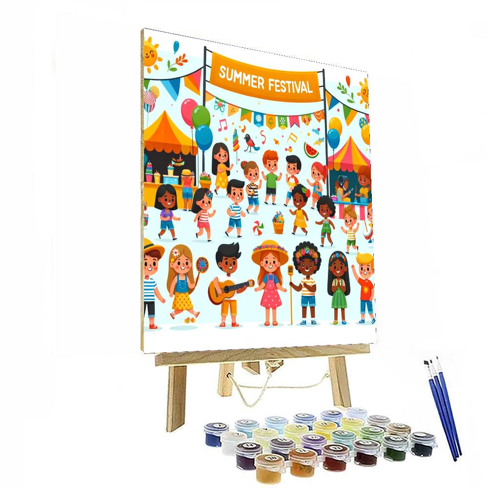 Charming Summer Festival Paint By Number