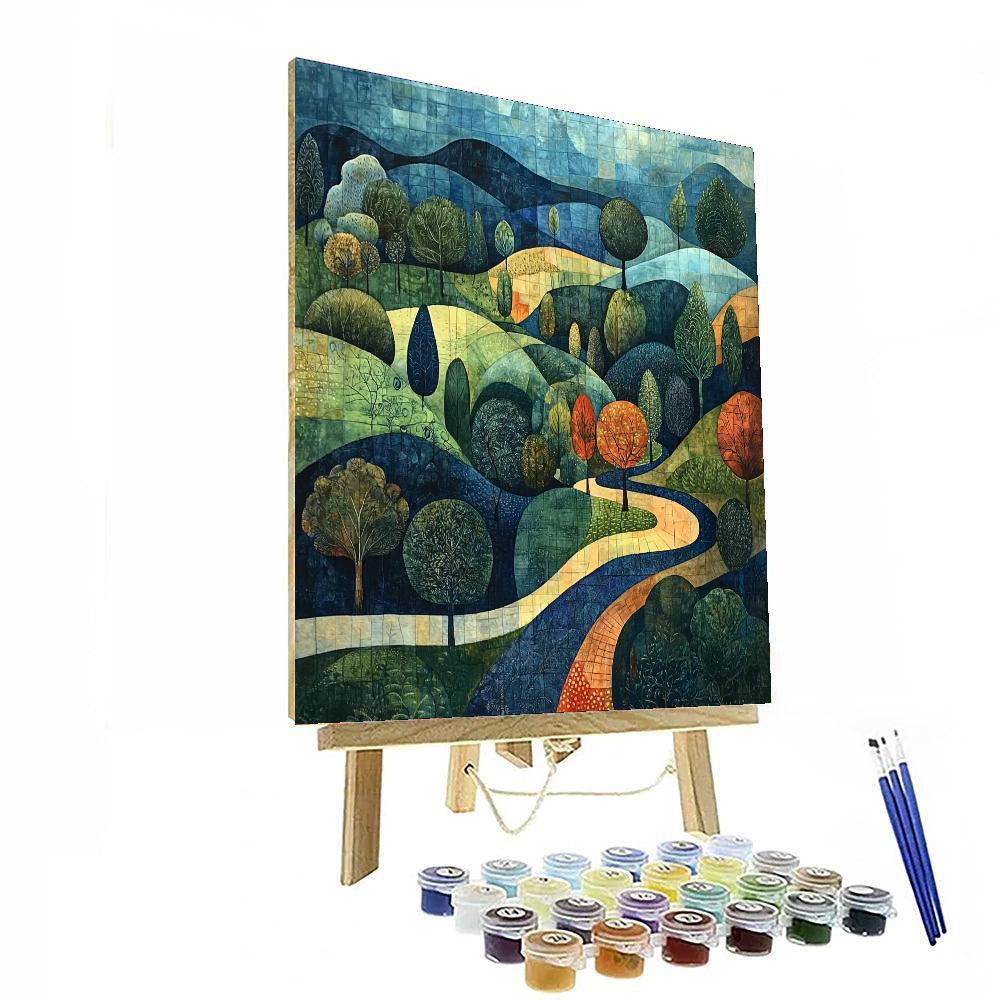 Paul Klee Inspired Journey Of The Imagination  Painting Number Kit