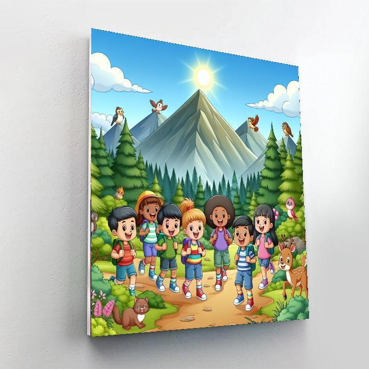 Joyful Mountain Hike Paint By Numbers Kits