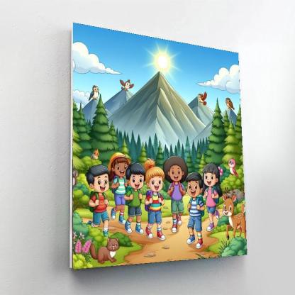 Joyful Mountain Hike Paint By Numbers Kits