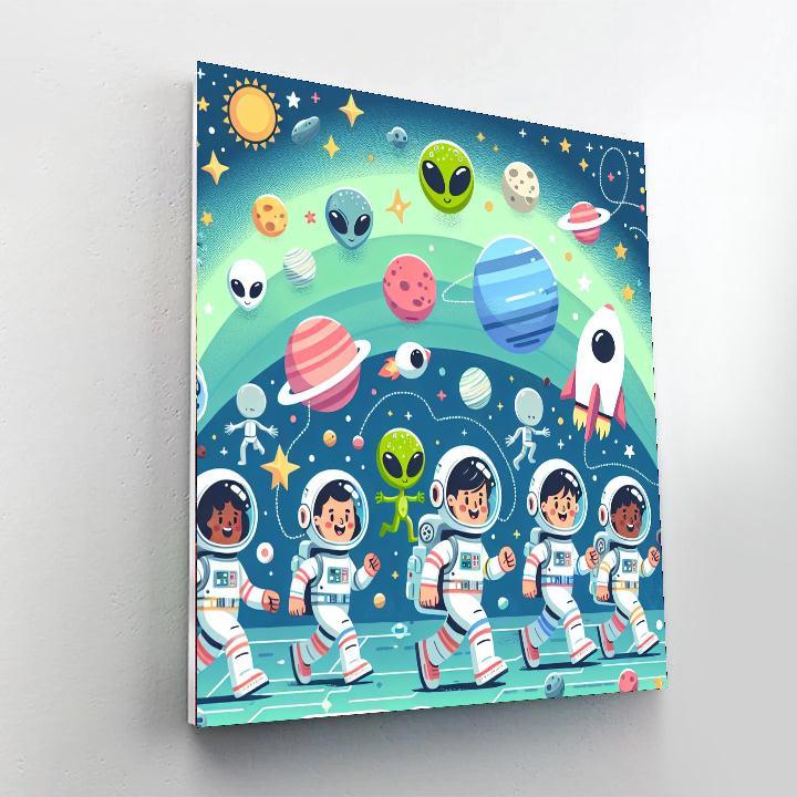 Space Travel Tales Painting By Numbers Kit