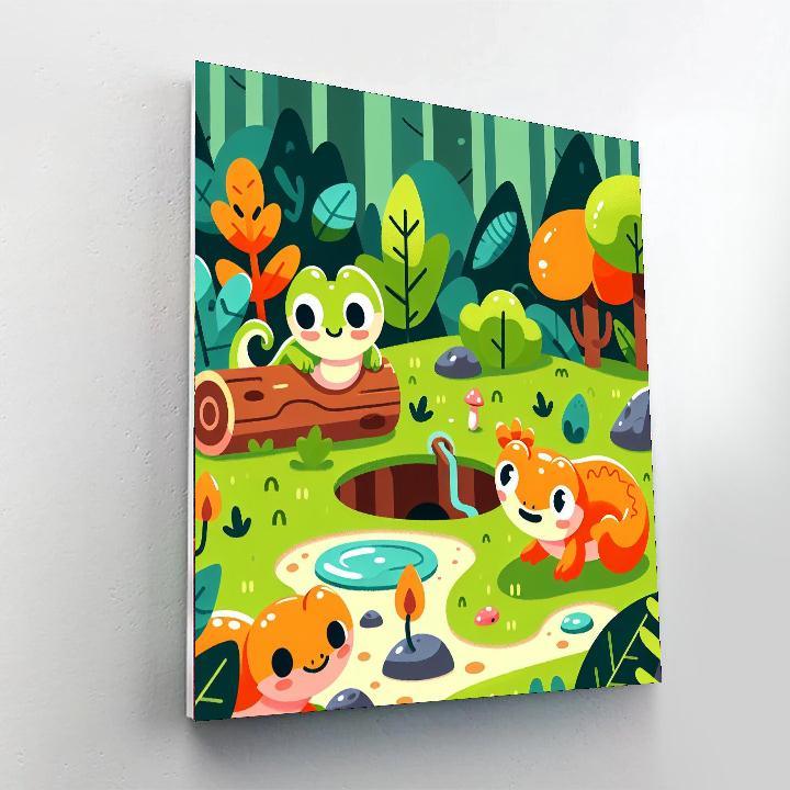 Silly Salamander Secrets Paint By Numbers Kits