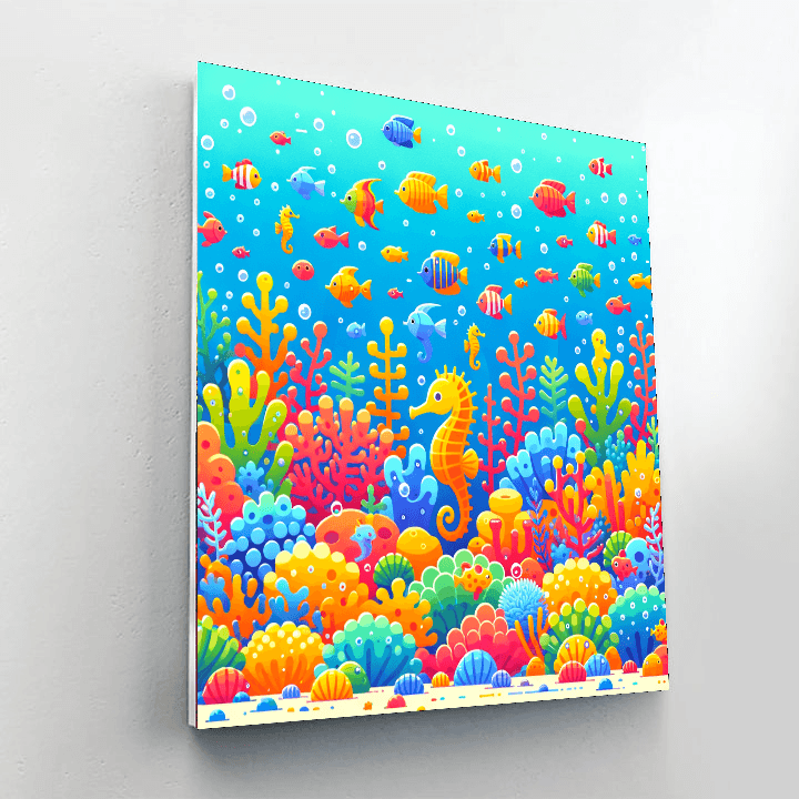 Undersea Coral Kingdom Painting By Numbers Kit