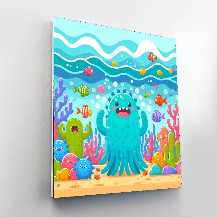 Silly Sea Monsters Painting By Numbers Kit
