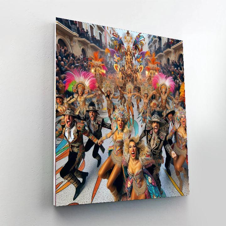 Carnaval De Barranquilla DIY Paint By Numbers