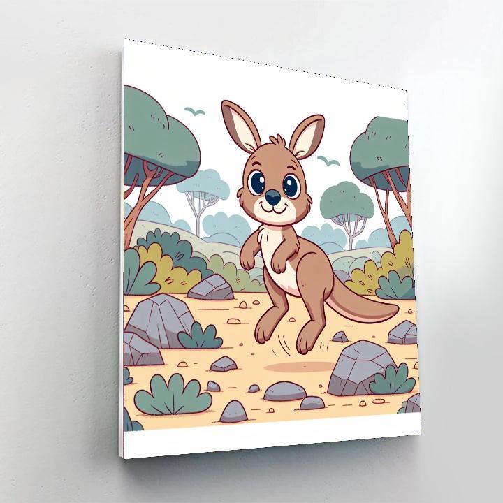 Kangaroo's Outback Quest Paint By Numbers