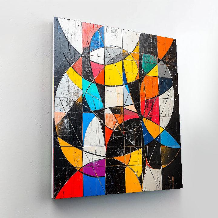 Banksy Inspired Interconnected Dreams  Number Painting