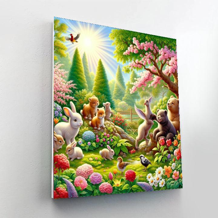Colorful Animal Friends Numbered Painting Kits