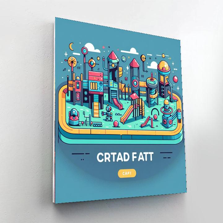 Futuristic Playground Paint By Number