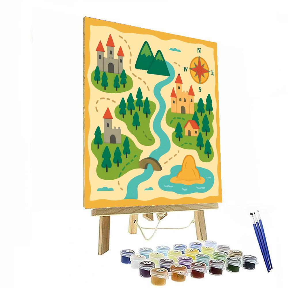 Little Explorer's Map DIY Paint By Numbers