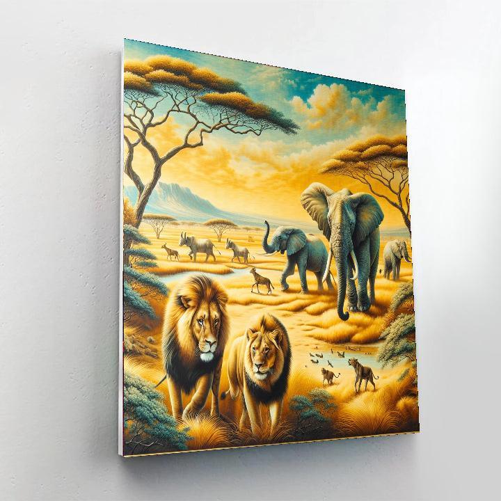 Safari Adventure Tapestry Paint By Number