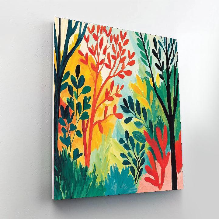 Matisse Inspired Abstract Forest Journey  Painting By Numbers Kit