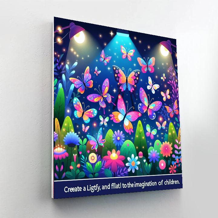 Breezy Butterfly Ballet Paint By Numbers Art