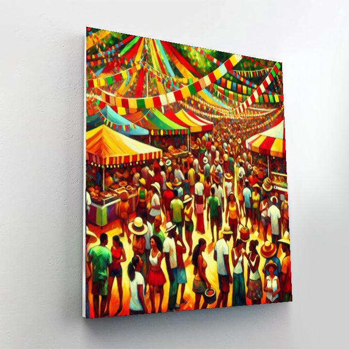 Vivid Summer Festival Numbered Painting Kits