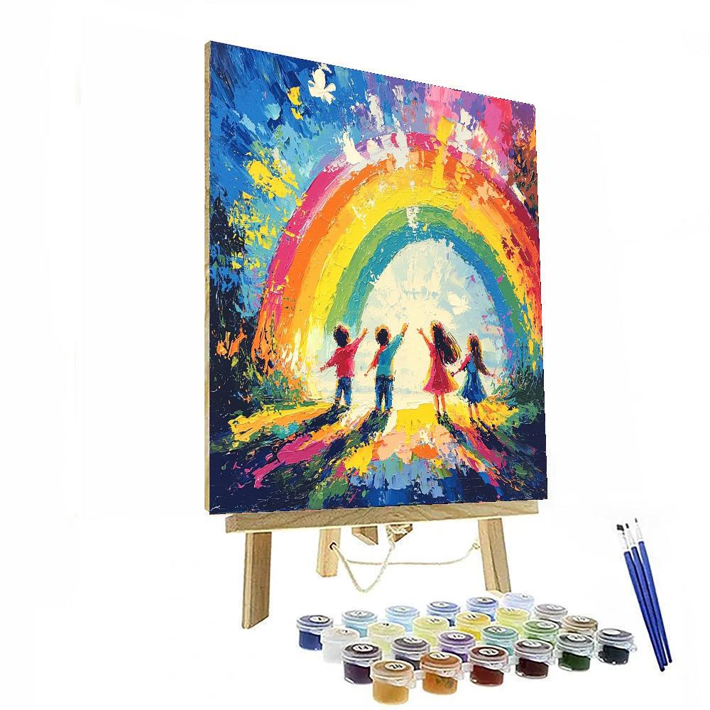 A Rainbow Of Memories Number Painting