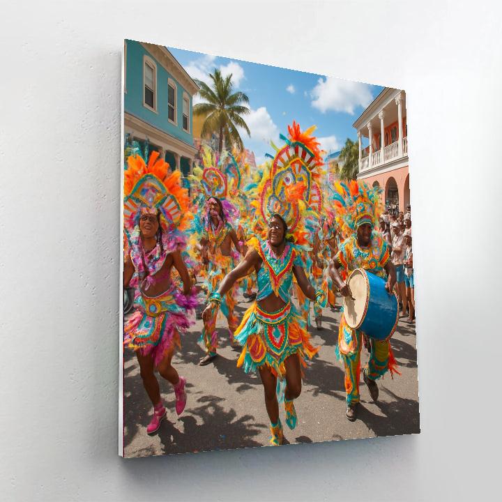 Junkanoo Parade - The Bahamas Paint By Numbers Art