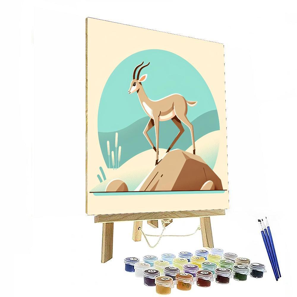 Adventurous Antelope Ascent Paint By Color