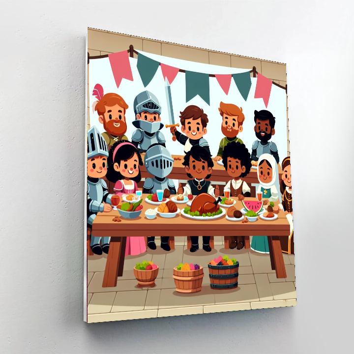 Medieval Feast Paint By Numbers