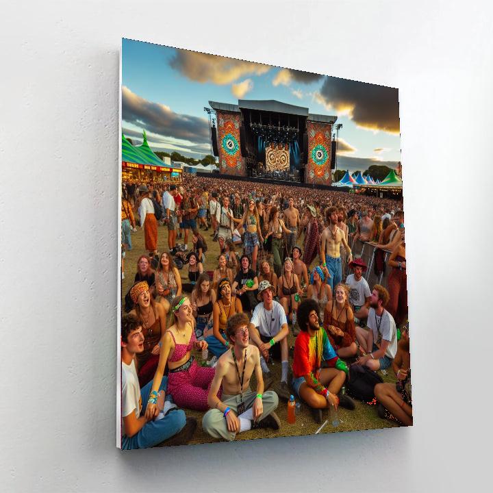 Glastonbury Festival Of Contemporary Performing Arts Number Painting