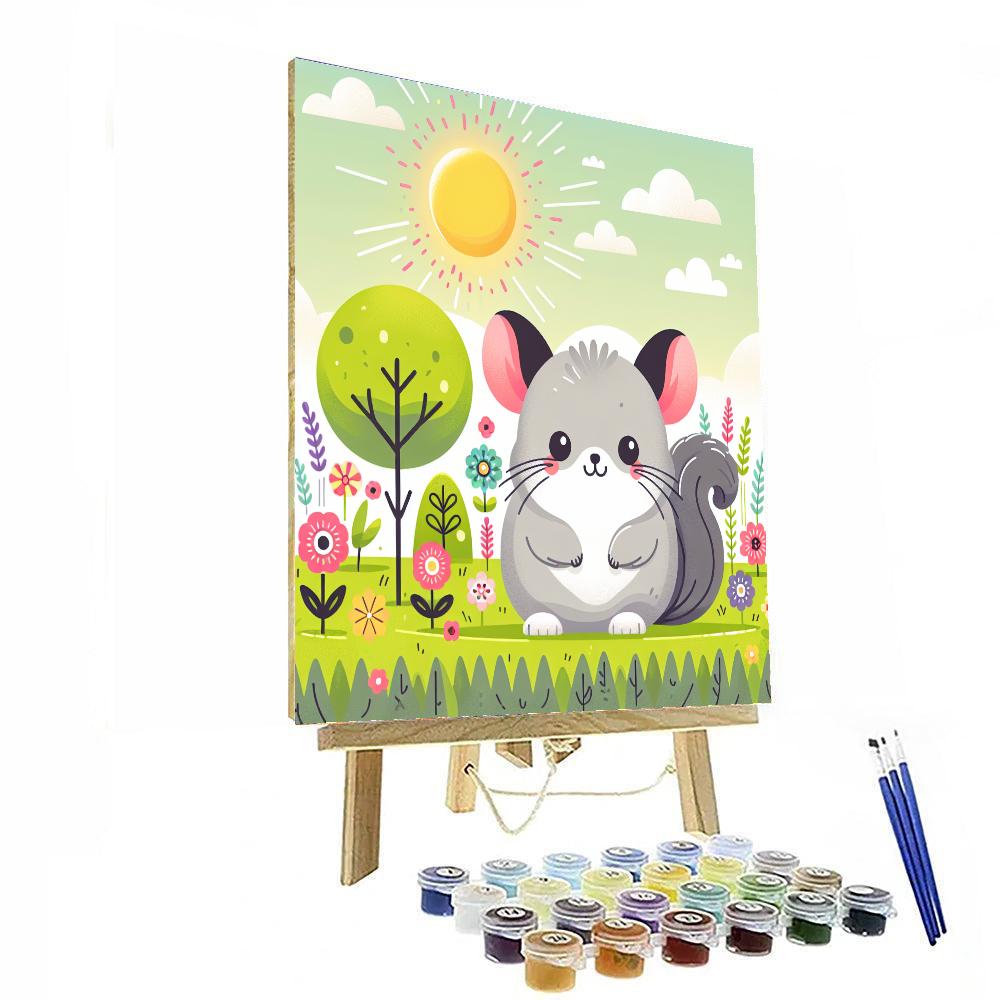 Colorful Chinchilla Painting Number Kit