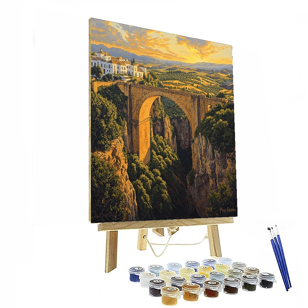 Ronda's Puente Nuevo - Andalusia Paint By Numbers