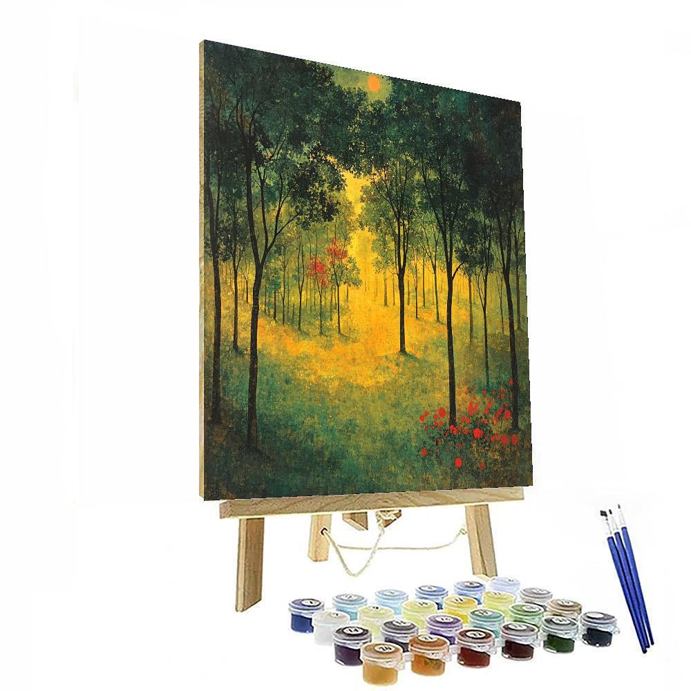 Nandalal Bose Inspired Whispers Of The Sacred Grove  Paint By Numbers