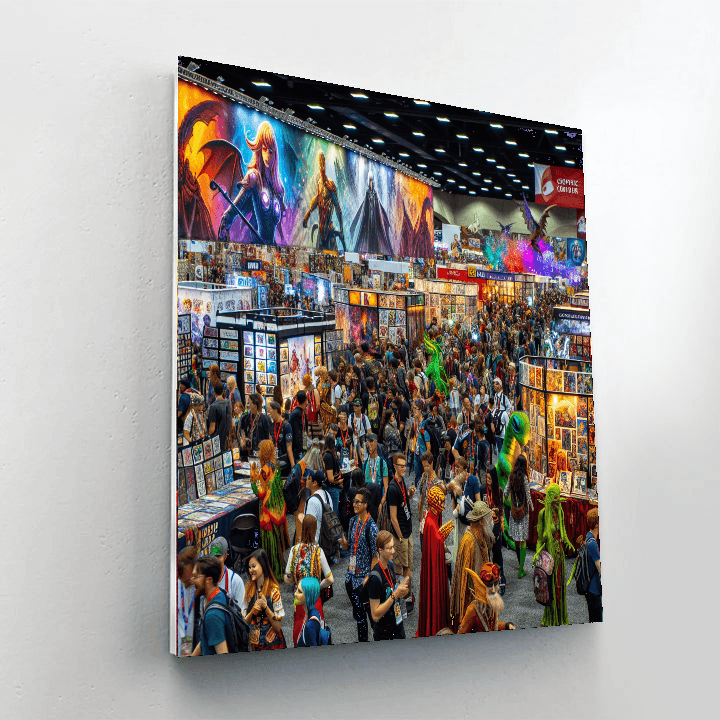 San Diego Comic-con - San Diego Paint By Numbers Art