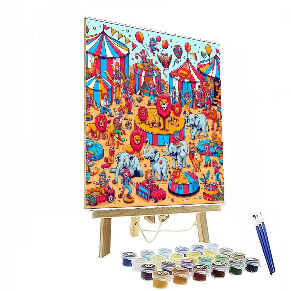 Funky Circus Spectacular Paint By Numbers Kits