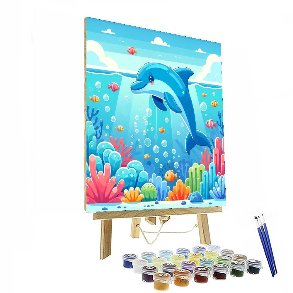 Bubbling Ocean Exploration Painting Number Kit
