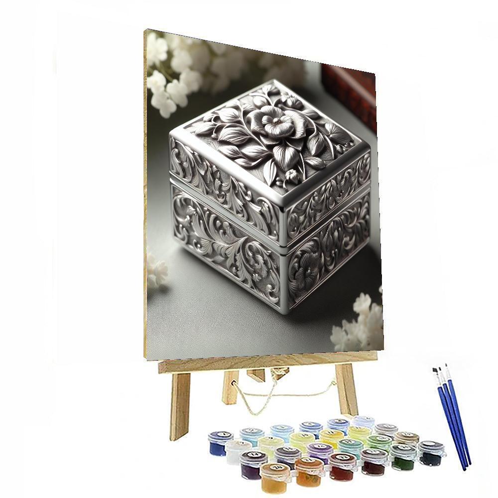 Silver Brook Jewelry Box Paint By Number