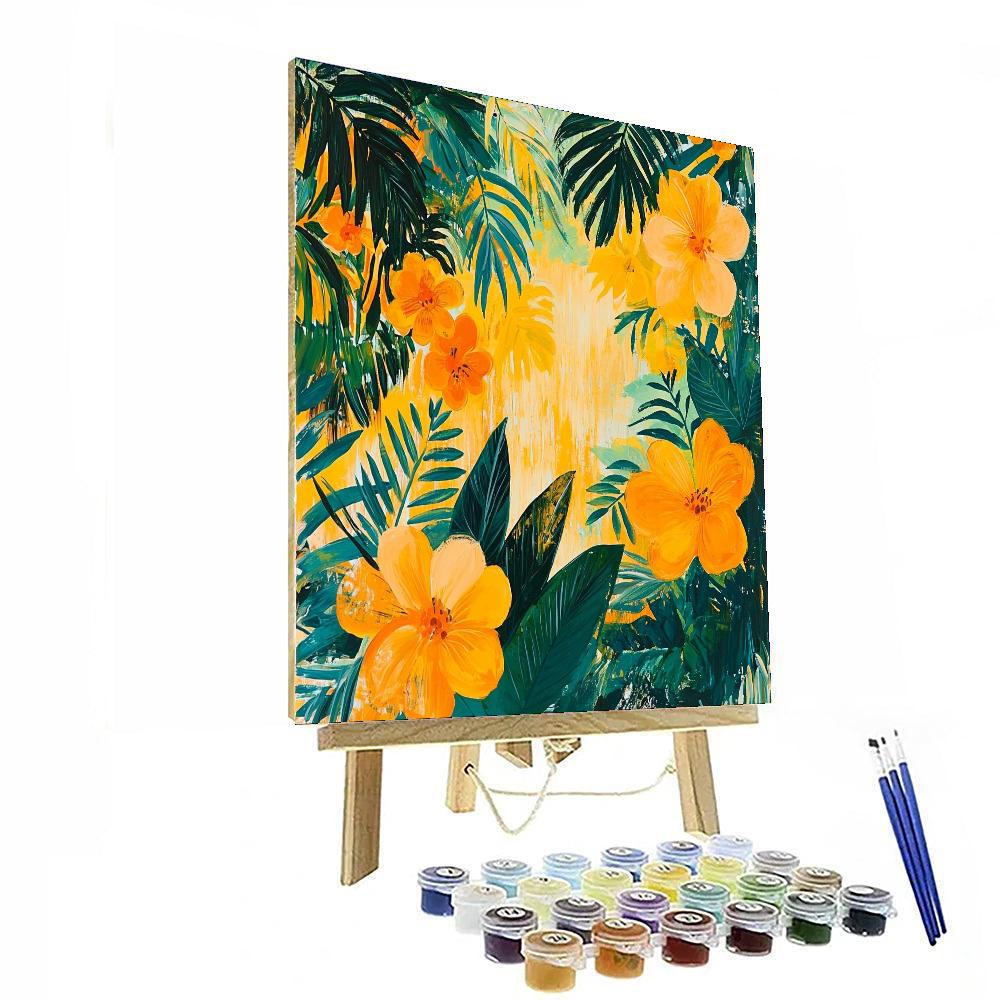 Frida Kahlo Inspired Sunlit Fragrance Of Yucatan  Painting Number Kit