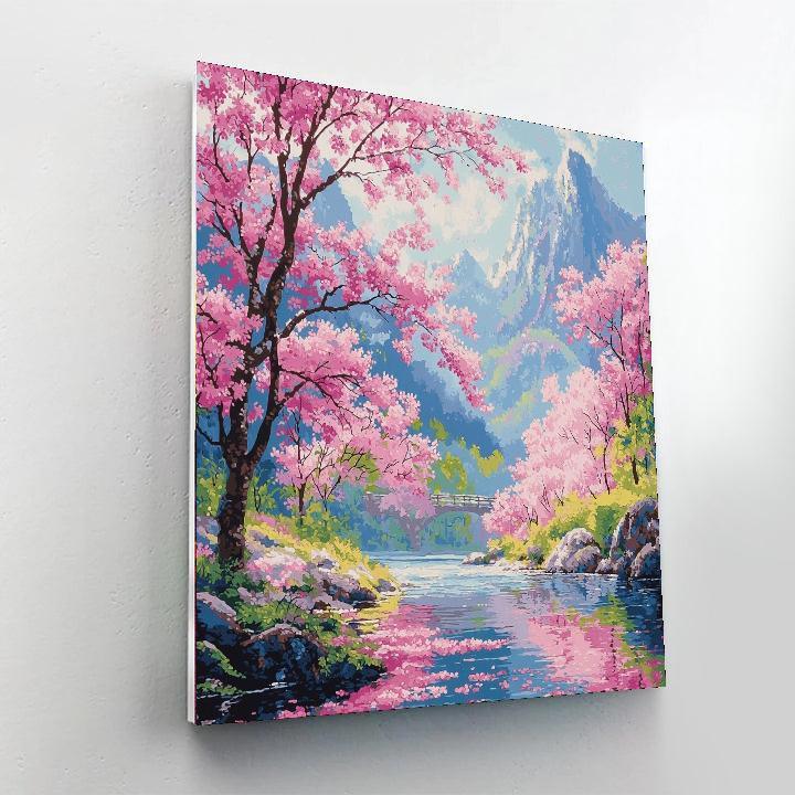 Hiroshige Inspired Whispers Of The Breeze  Painting By Numbers Kit