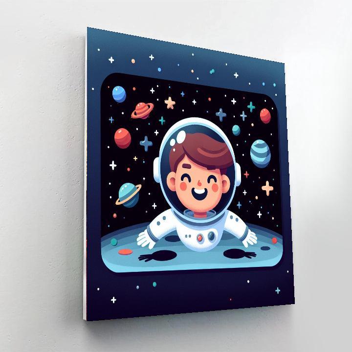 Astronauts In Orbit Numbered Painting Kits
