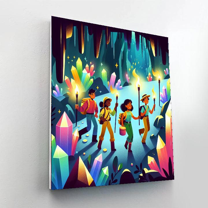 Crystal Caverns Adventure Painting By Numbers Kit