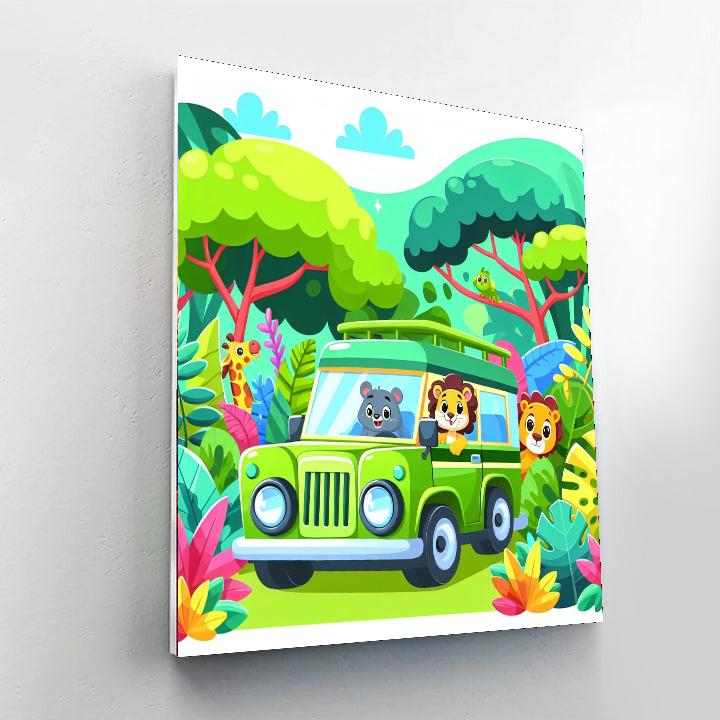 Adventure Safari Vehicle Number Painting