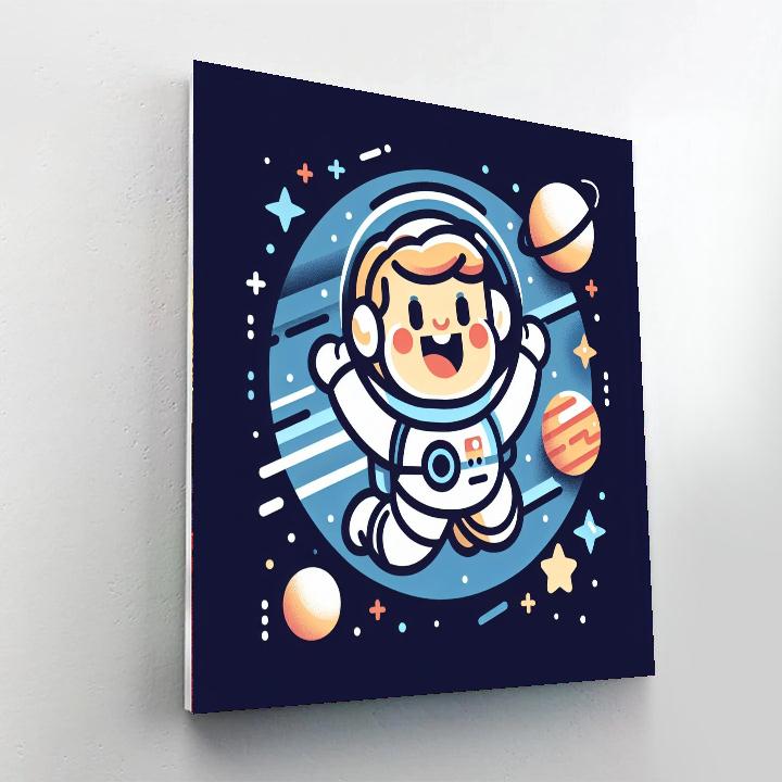 Space Explorer Astronaut Adventure Paint By Numbers