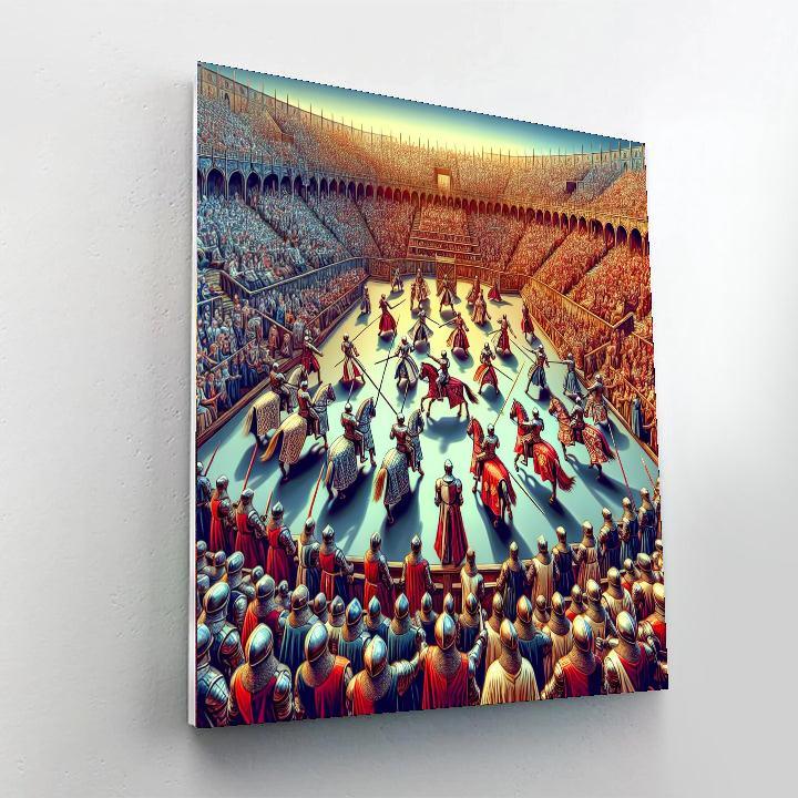 Medieval Knight's Tournament Numbered Painting Kits