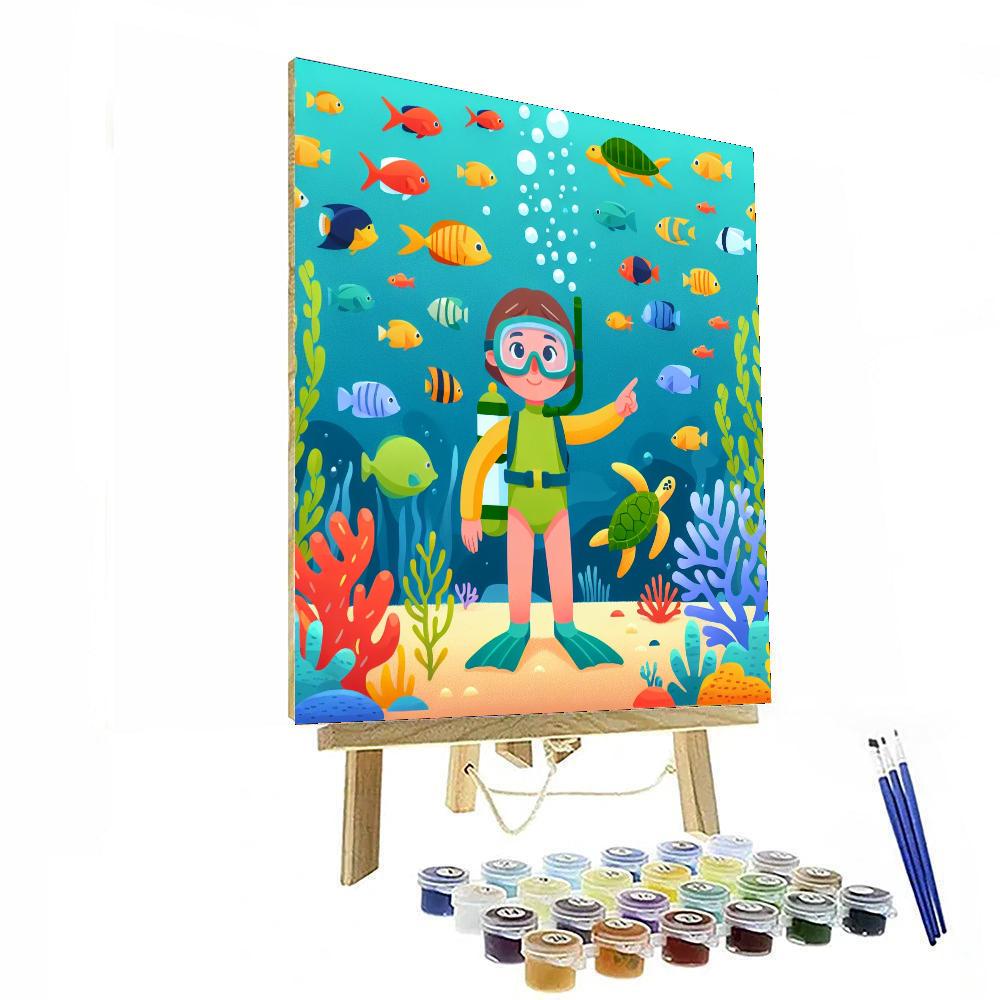 Oceanographer's Deep Dive DIY Paint By Numbers