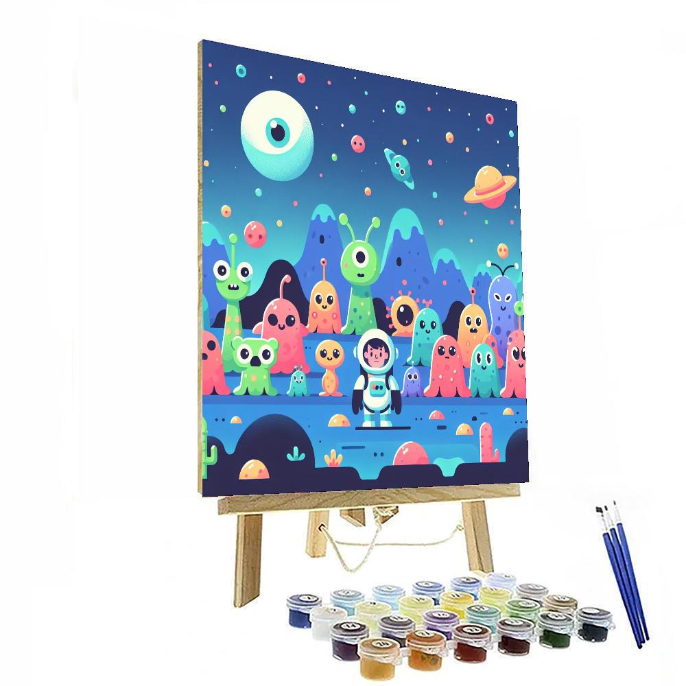 Cosmic Creature Colony Number Painting