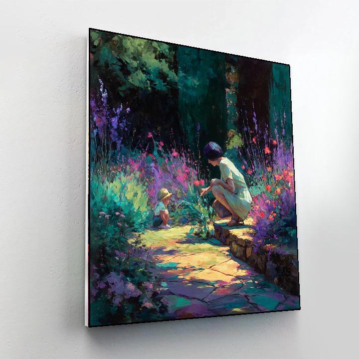 Garden Of Blossoming Bonds Painting Number Kit