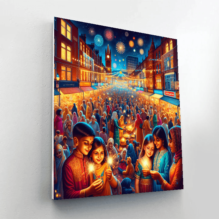 Diwali Festival - Leicester Number Painting