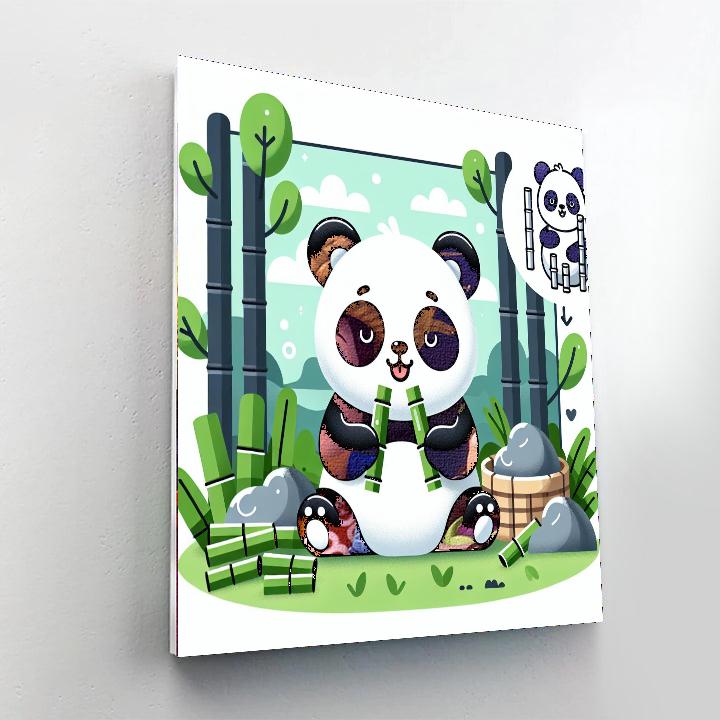 Petite Pandas Numbered Painting Kits