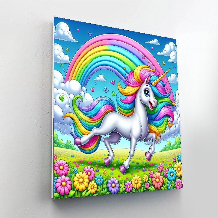 Bubbly Unicorn DIY Paint By Numbers