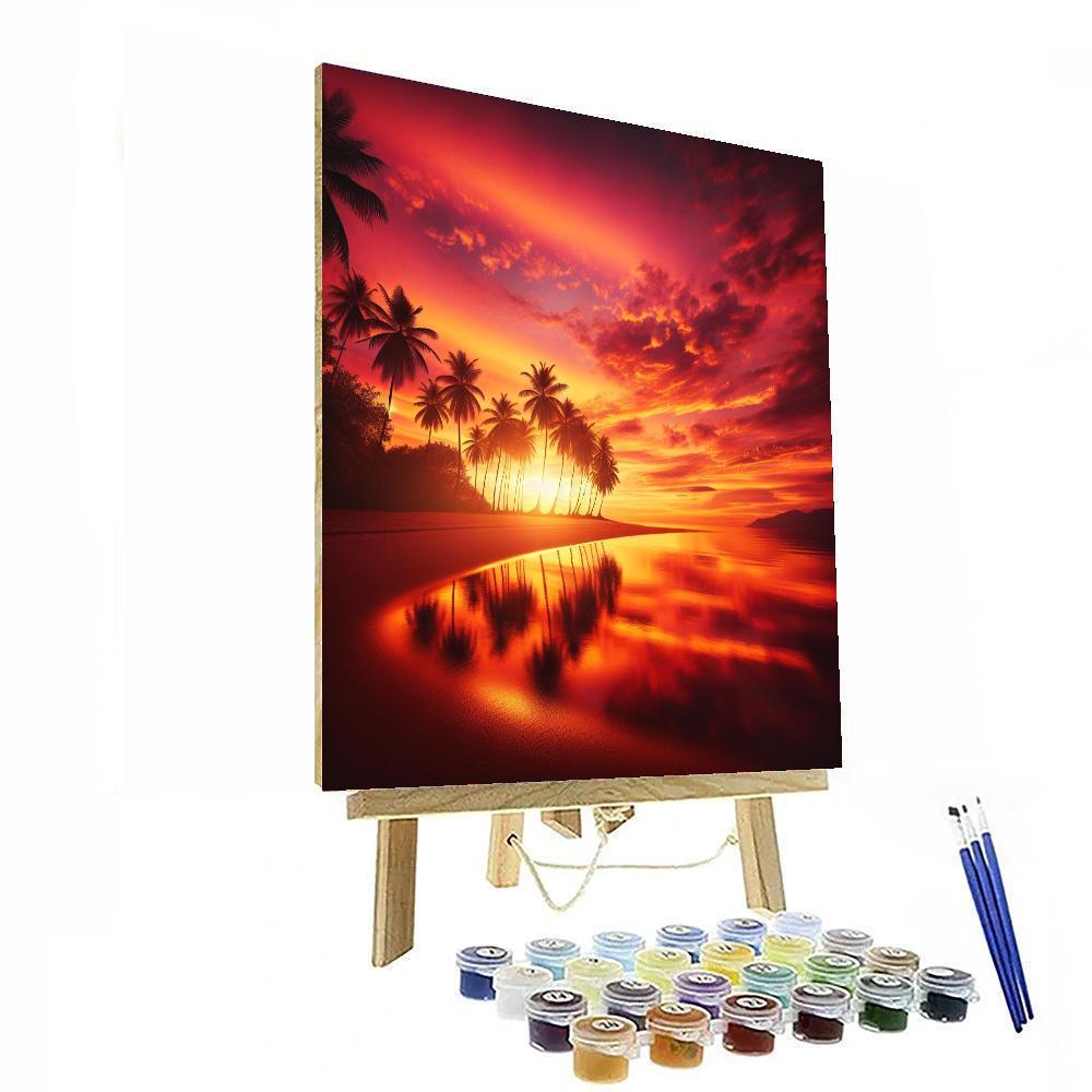 Tropical Sunset Serenade - DIY Painting By Numbers Kit – Artistry Rack