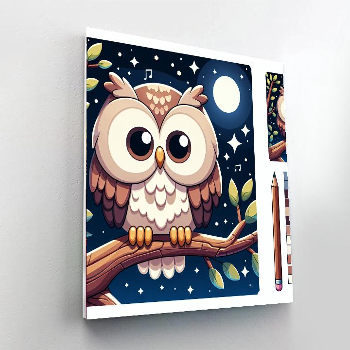 Charming Woodland Owl Paint By Numbers Kits