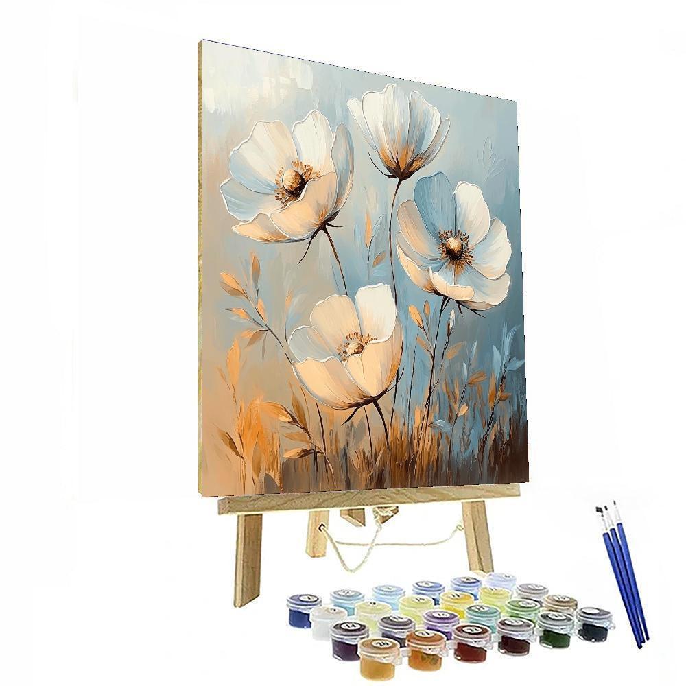 Leonardo Da Vinci Inspired Mystical Blossoms Study  Numbered Painting Kits