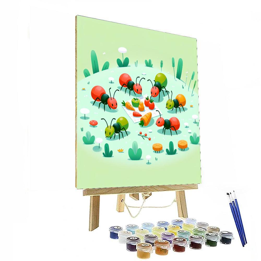 Busy Ants Picnic Paint By Numbers