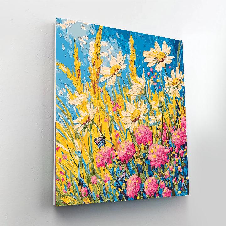 Vincent Van Gogh Inspired Exuberant Wildflower Meadow  Paint By Numbers